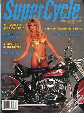 Supercycle December 1987 magazine back issue Supercycle magizine back copy 