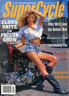 Supercycle January 1991 magazine back issue Supercycle magizine back copy 
