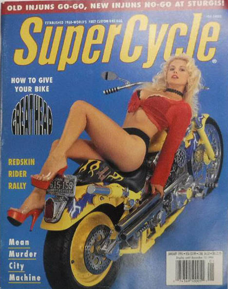 Supercycle January 1995 magazine back issue Supercycle magizine back copy 