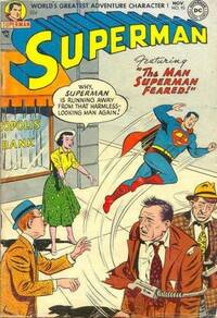 Superman # 93, November 1954 magazine back issue cover image