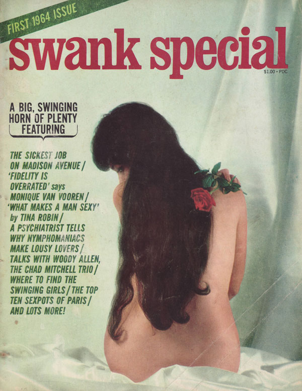 Swank Special 1964 magazine back issue Swank magizine back copy the big swinging horn of plenty the sickest job on madison avenue fidelity is overrated what makes a