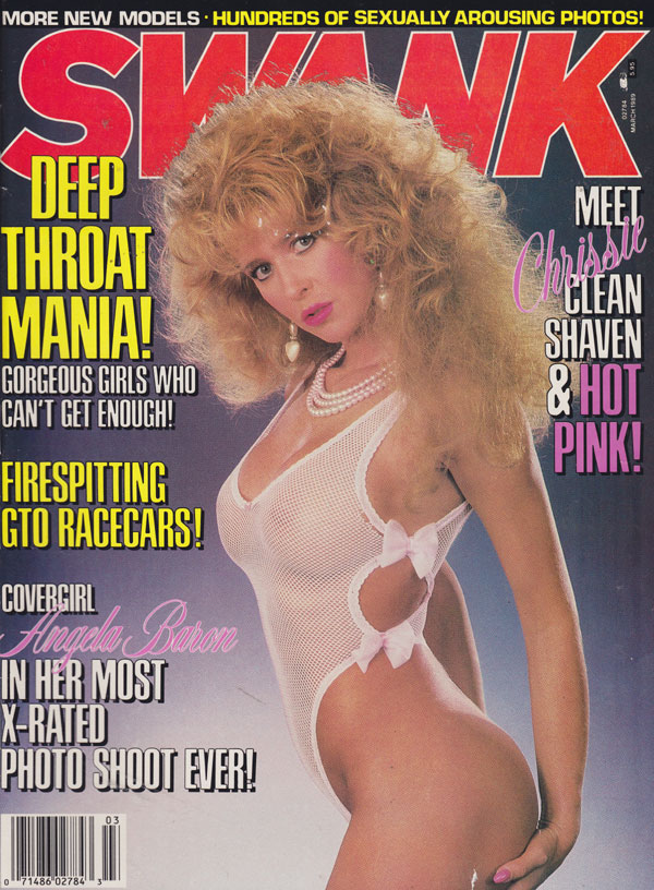 Swank March 1989 magazine back issue Swank magizine back copy swank magazine back issues 1989 hottest 80s pornstars all nude deep throat mania hot pink up close a