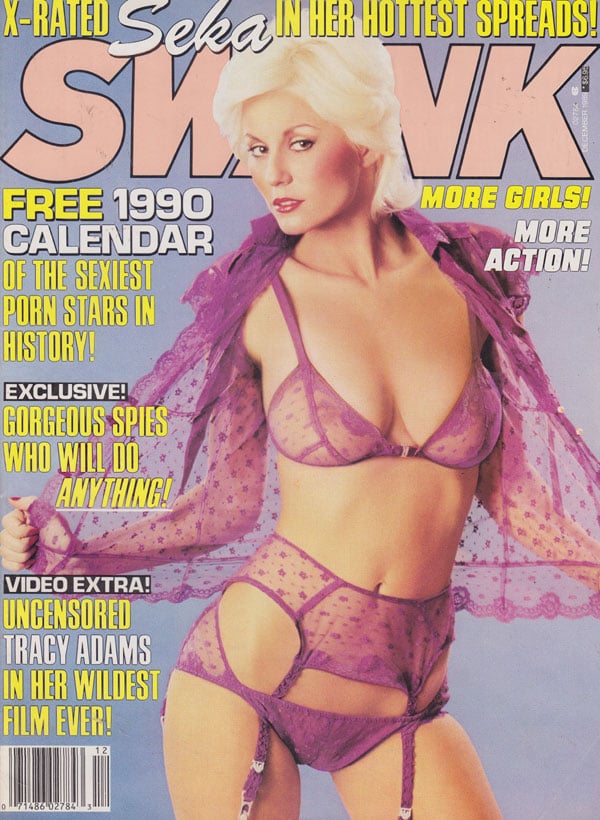 Swank December 1989 magazine back issue Swank magizine back copy swank magazine back issues 1989 seka covergirl hottest spreads explicit nude pictorials 80s pornstar
