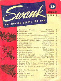 Swank January 1946 Magazine Back Copies Magizines Mags
