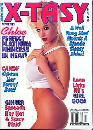 Swank Satin May 2000 - X-Tasy magazine back issue Swank Satin magizine back copy 