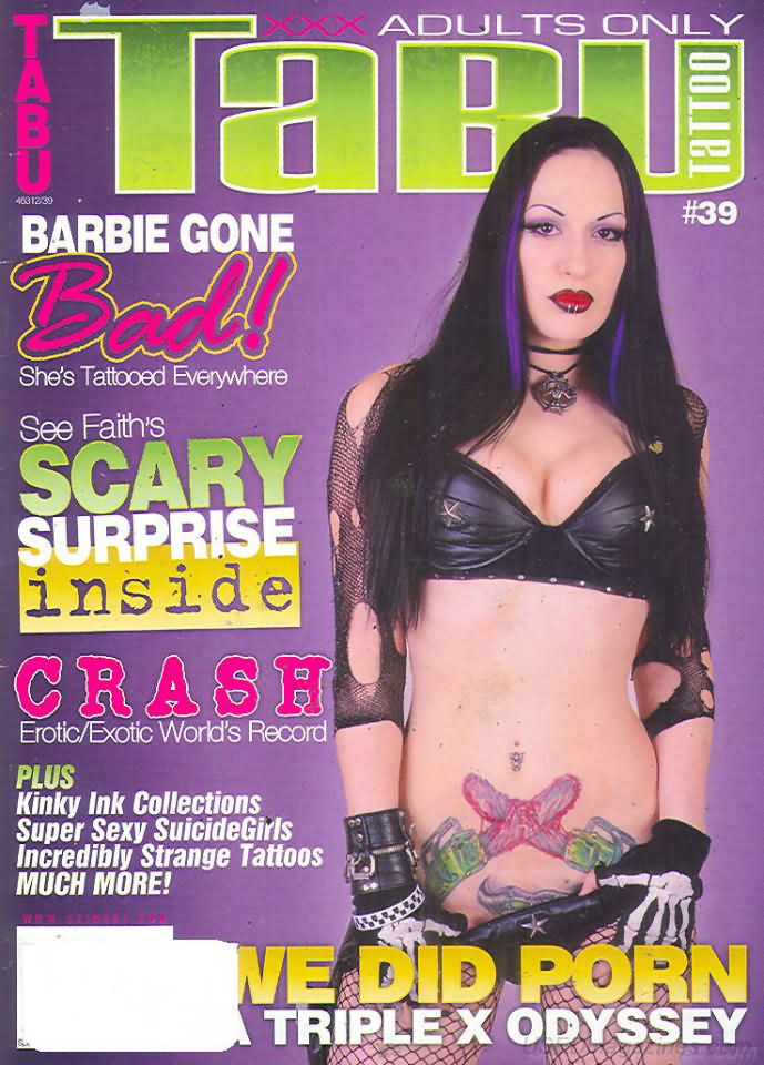 Tabu Tattoo # 39 magazine back issue Tabu Tattoo magizine back copy 