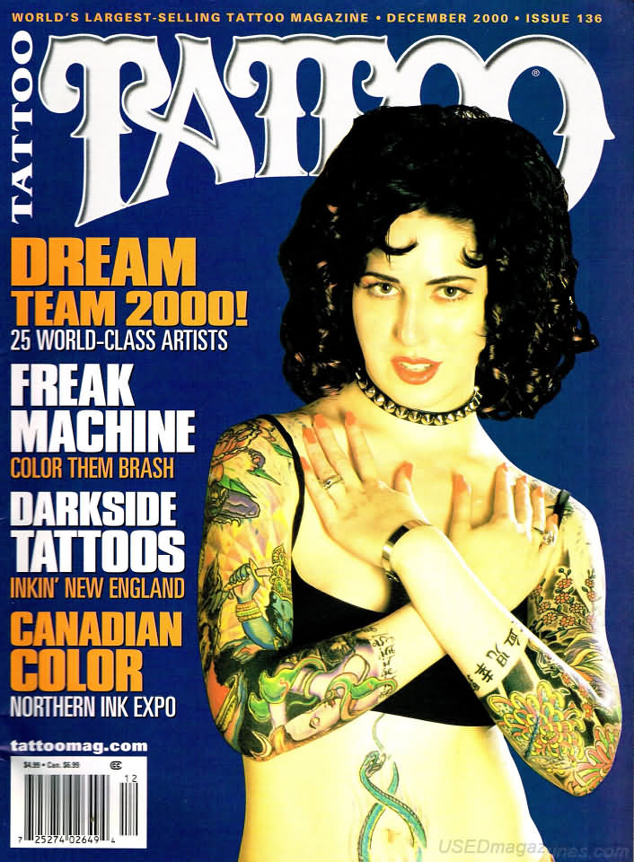 Tattoo December 2000 magazine back issue Tattoo magizine back copy 