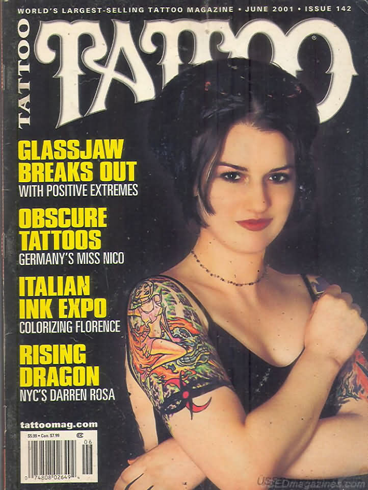Tattoo June 2001 magazine back issue Tattoo magizine back copy 