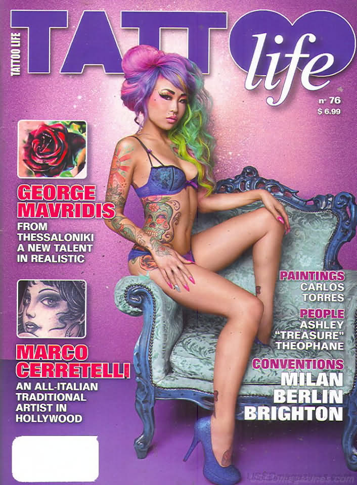 Tattoo Life # 76 magazine back issue Tattoo Life magizine back copy 
