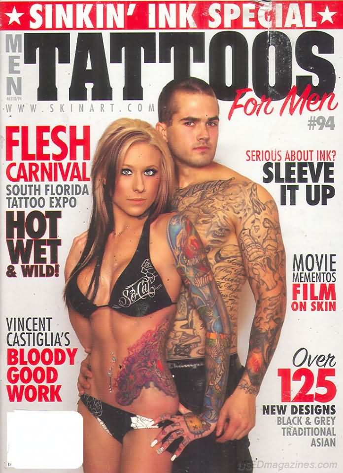 Tattoos for Men # 94 magazine back issue Tattoos for Men magizine back copy 