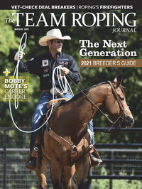 Team Roping Journal March 2021 magazine back issue cover image
