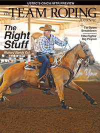 Team Roping Journal April 2022 Magazine Back Copies Magizines Mags