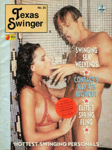 Texas Swinger # 25 magazine back issue Texas Swinger magizine back copy 