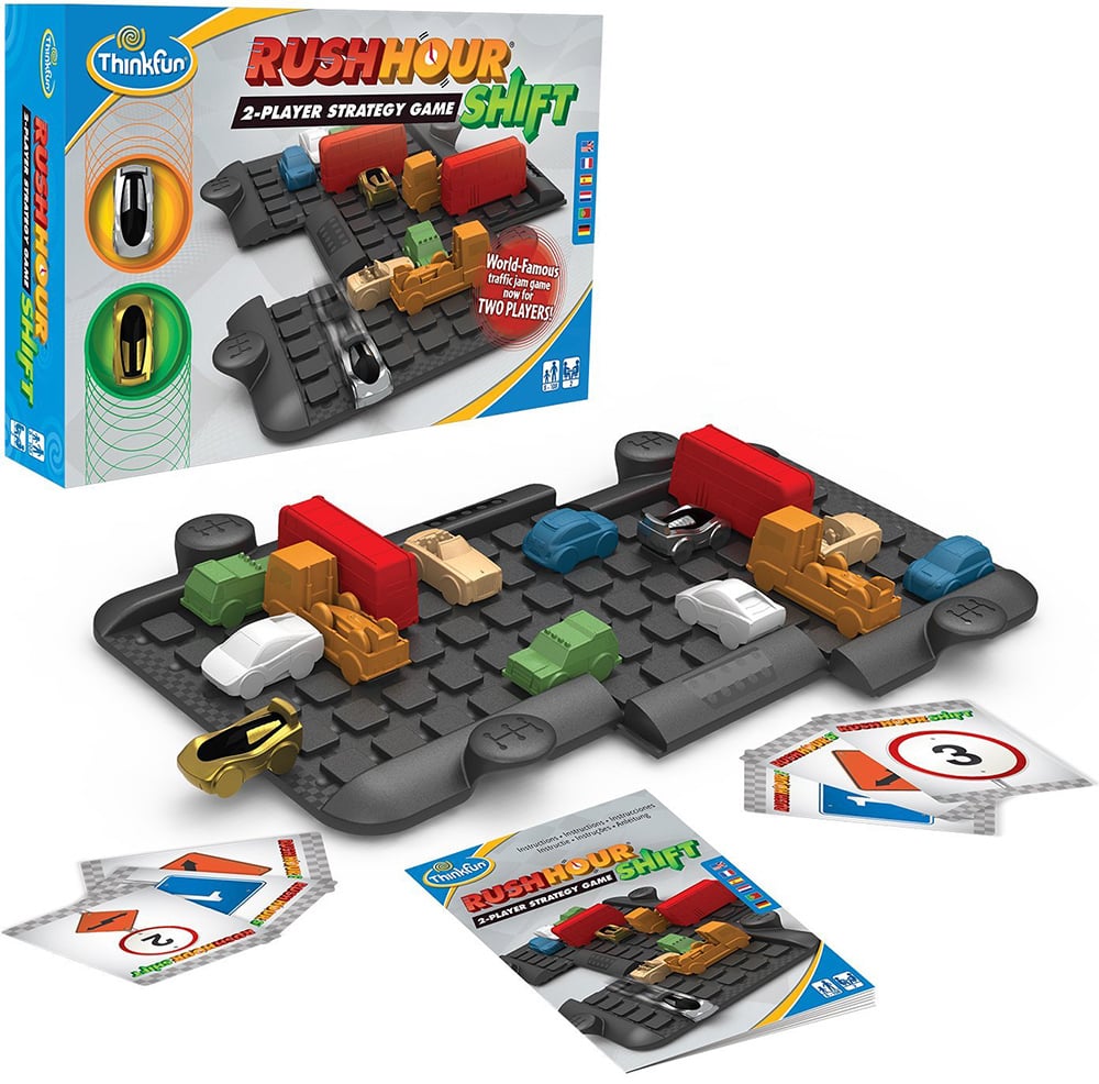 Rush Hour Shift, 2-Person Strategy Game Game Made by Smart Games rush-hour-shift