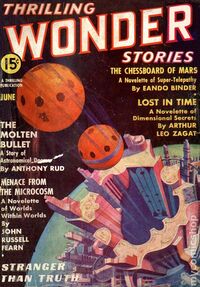 Thrilling Wonder Stories June 1937 magazine back issue cover image
