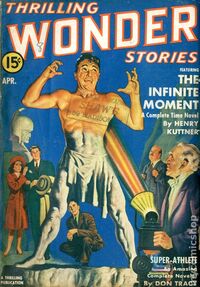Thrilling Wonder Stories April 1942 magazine back issue cover image