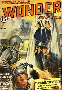 Thrilling Wonder Stories June 1942 magazine back issue cover image
