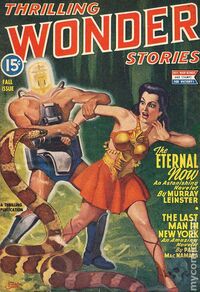 Thrilling Wonder Stories November 1944 magazine back issue cover image