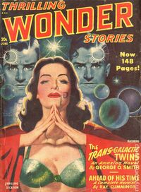 Thrilling Wonder Stories June 1948 magazine back issue cover image