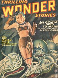 Thrilling Wonder Stories August 1948 magazine back issue cover image