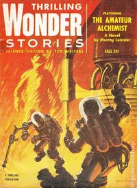 Thrilling Wonder Stories October 1954 magazine back issue cover image
