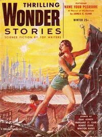 Thrilling Wonder Stories January 1955 magazine back issue
