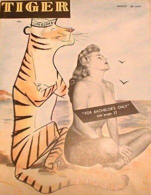 Tiger August 1956 magazine back issue Tiger magizine back copy 