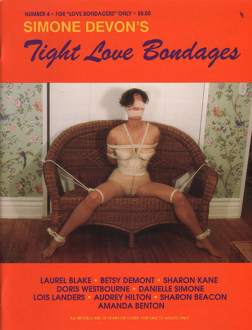 Simone Devon's Tight Love Bondages # 4 magazine back issue Simone Devon's Tight Love Bondages magizine back copy 