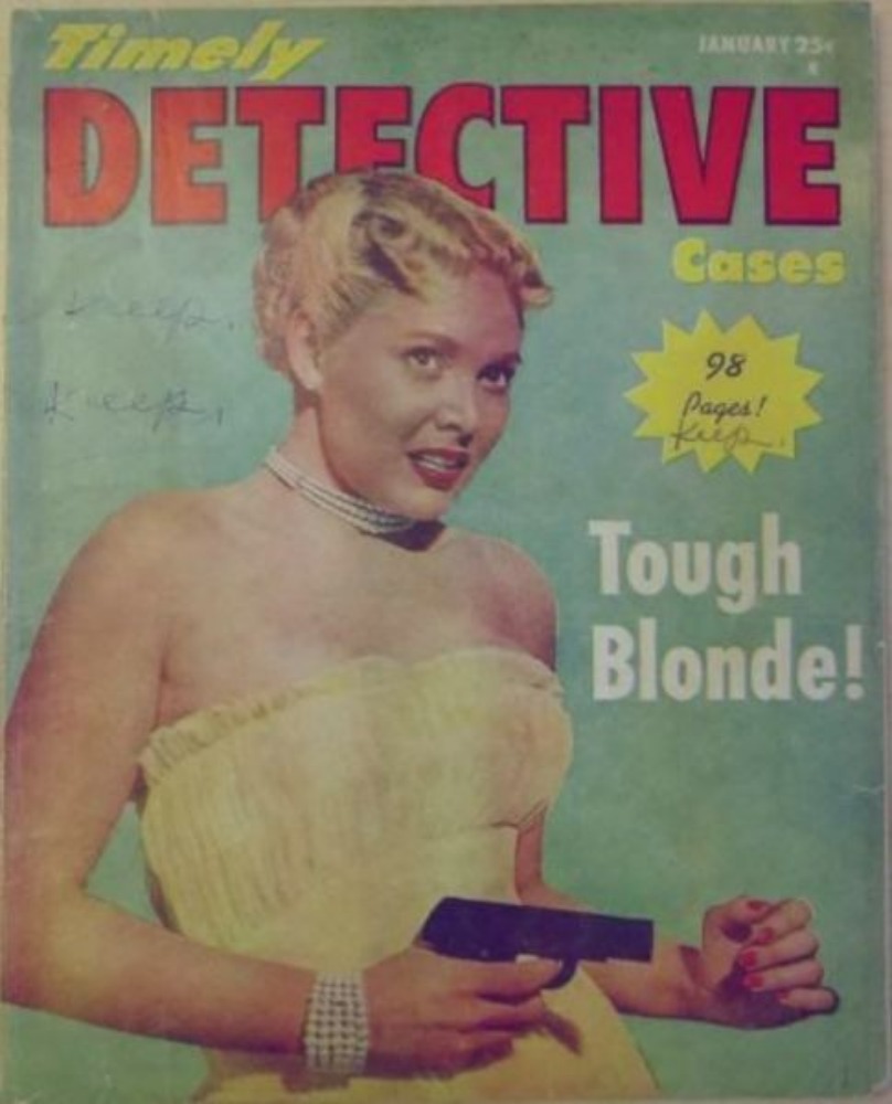 Timely Detective Cases January 1952 magazine back issue Timely Detective Cases magizine back copy 