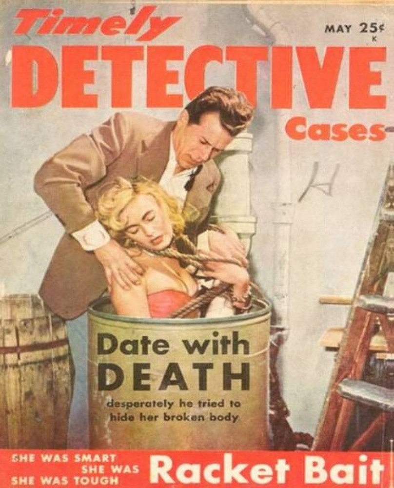 Timely Detective Cases May 1952 magazine back issue Timely Detective Cases magizine back copy 
