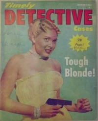 Timely Detective Cases January 1952 magazine back issue cover image