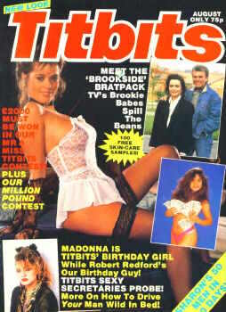 Titbits August 1989 magazine back issue Titbits magizine back copy 