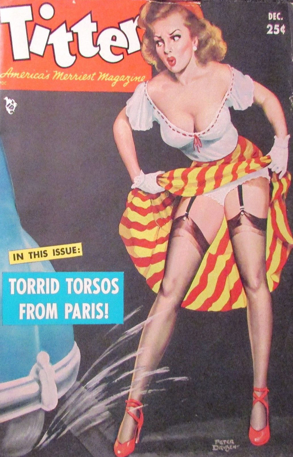 Titter December 1952 magazine back issue Titter magizine back copy 