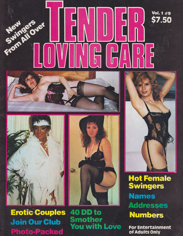 Tender Loving Care Vol. 1 # 9 magazine back issue Tender Loving Care magizine back copy swingers magazine tender loving care classified ads from swinging couples across USA