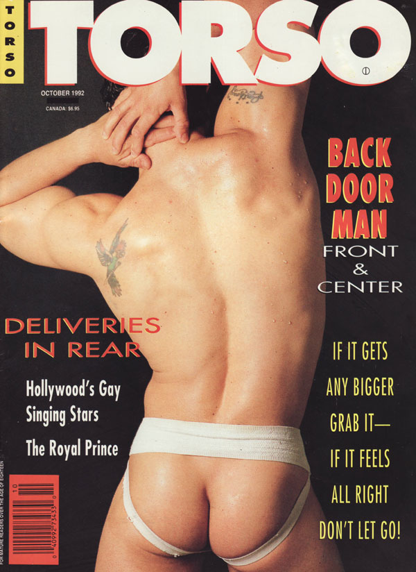 Torso October 1992 magazine back issue Torso magizine back copy torso magazine back issues 1992 gay porn magazine hot studs with muscles big buff dudes jockstraps b