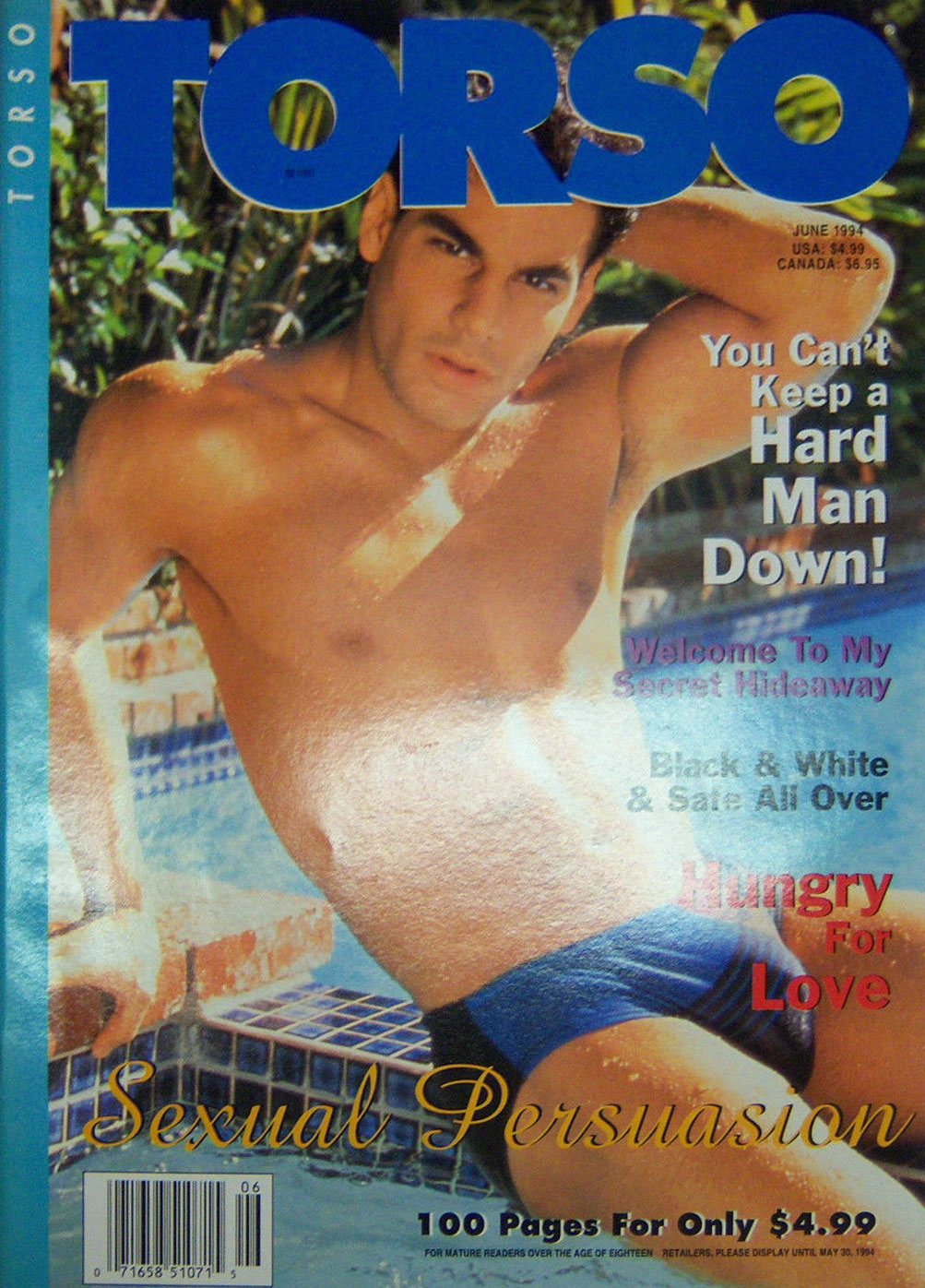 Torso June 1994 magazine back issue Torso magizine back copy Torso June 1994 Gay Adult Magazine Back Issue Naked Men Published by Torso Publishing Group. You Can't Keep A Hard Man Down!.
