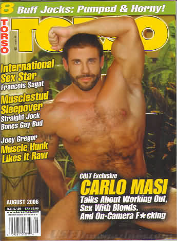 Torso August 2006 magazine back issue Torso magizine back copy Torso August 2006 Gay Adult Magazine Back Issue Naked Men Published by Torso Publishing Group. International Sex Star Frncois Sagat.