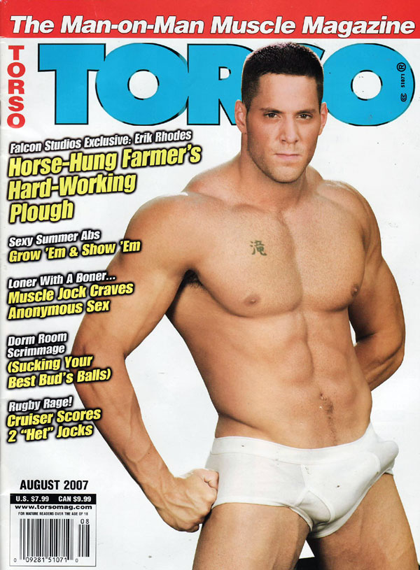 Torso August 2007 magazine back issue Torso magizine back copy torso magazine august 2007, man on man muscle magazine, hot hard cocks, gay mag, hot nude gay men, s