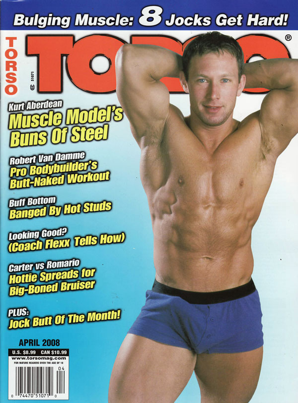 Torso April 2008 magazine back issue Torso magizine back copy torso magazine april 2008, bulging muscles, 8 jocks rock hard, sexy nude guys, gay mag, xxx hardcore
