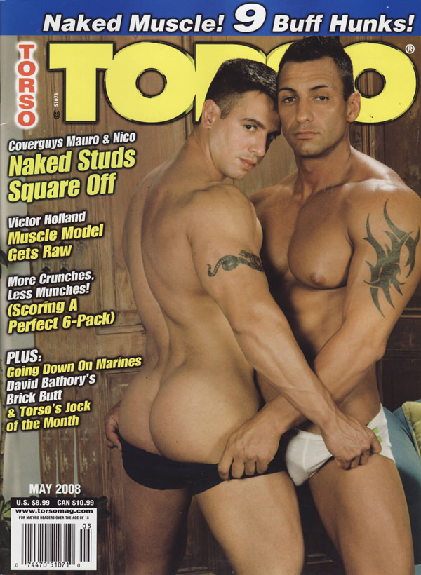 Torso May 2008 magazine back issue Torso magizine back copy used torso men magazine gaysex nakedmen nudemen hot hardhunky guys cocks like poles muscleladen gree