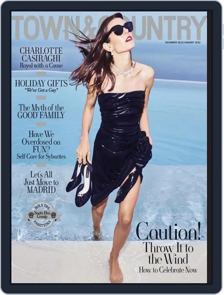 Town & Country December/January 2022 magazine back issue Town & Country magizine back copy 