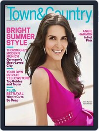 Angie Harmon magazine cover appearance Town & Country July 2009