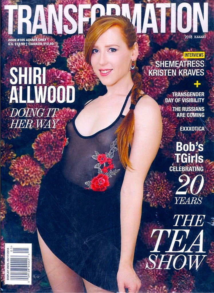 Transformation # 105 magazine back issue Transformation magizine back copy Transformation # 105 Adult Magazine Back Issue Transforming Man Into Woman Sex. Covergirl Shiri Allwood.
