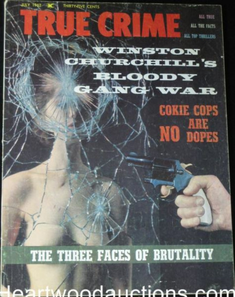 True Crime Cases July 1962 magazine back issue True Crime Cases magizine back copy 