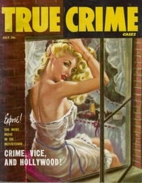 True Crime Cases July 1952 magazine back issue cover image