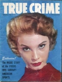 True Crime Cases September 1954 magazine back issue cover image