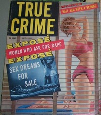 True Crime Cases July 1957 magazine back issue cover image