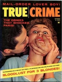 True Crime Cases September 1960 magazine back issue cover image