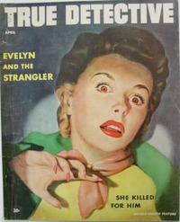 True Detective April 1954 magazine back issue cover image