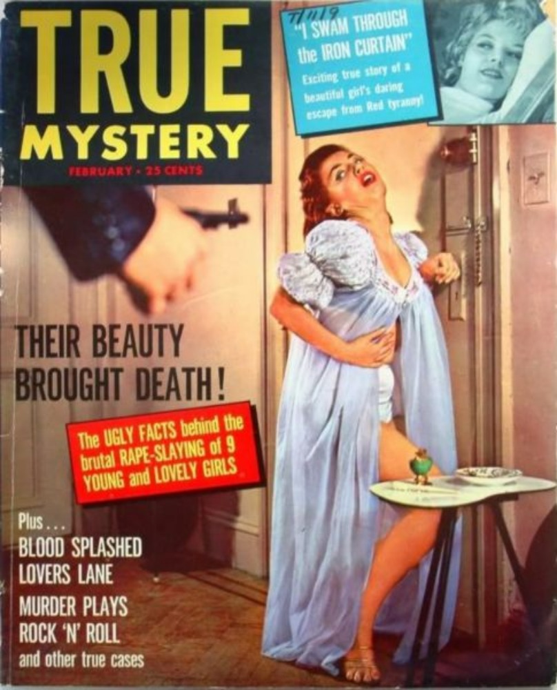 True Mystery February 1967 magazine back issue True Mystery magizine back copy 